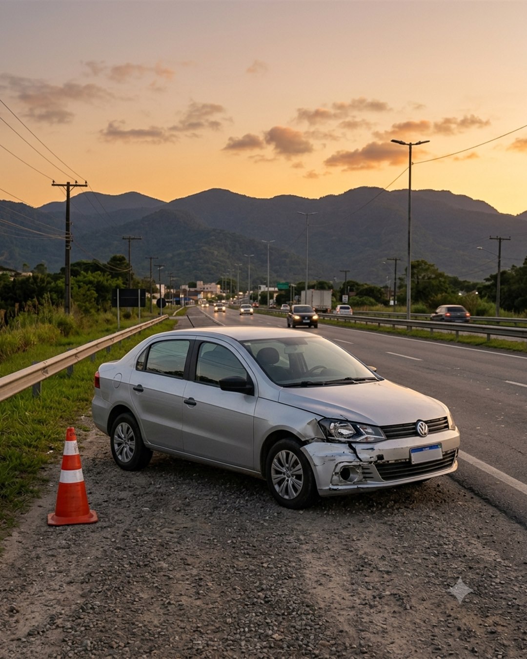 Batida entre Citroën e Audi mobiliza bombeiros na Vila Lalau