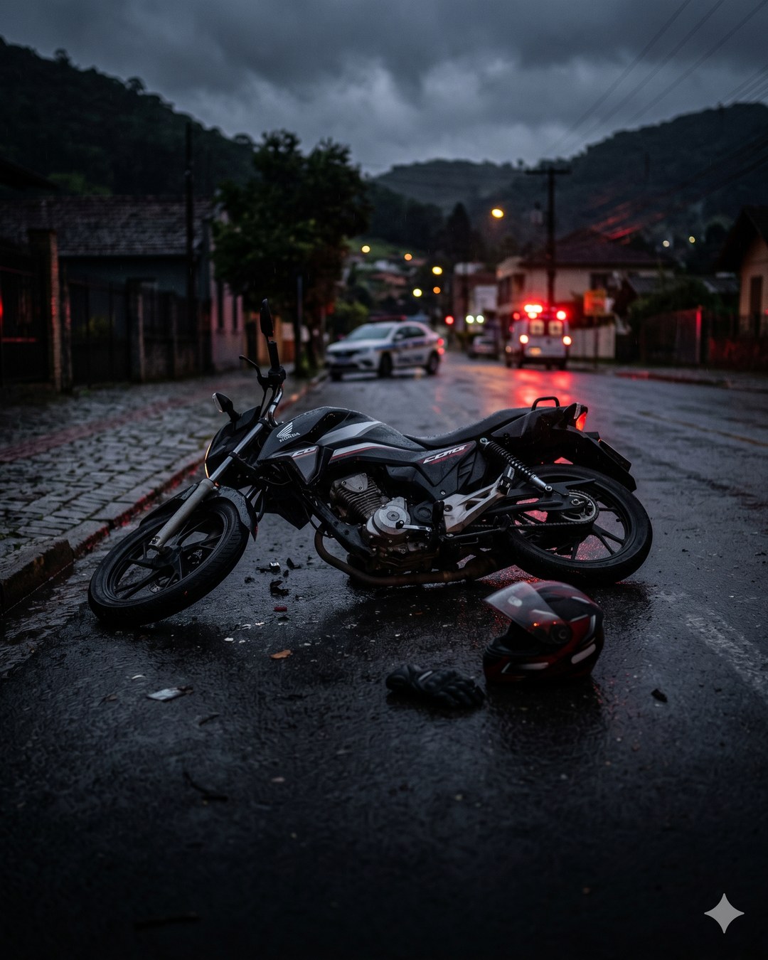 🚨 ALERTA-VIZINHO: Acidente grave em Schroeder deixa motociclista ferido